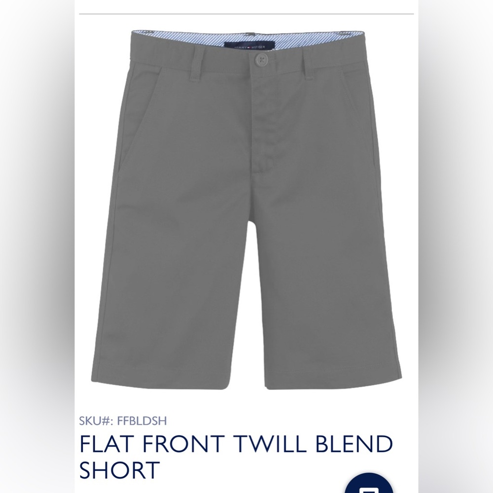 Boys Gray Uniform Shorts